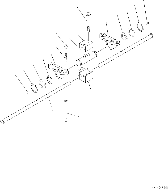 Engines Komatsu / SA6D114E-1-GD S/N 45992604-UP(sa6d114c) / ROCKER LEVER(030310 : A241P-01A0)