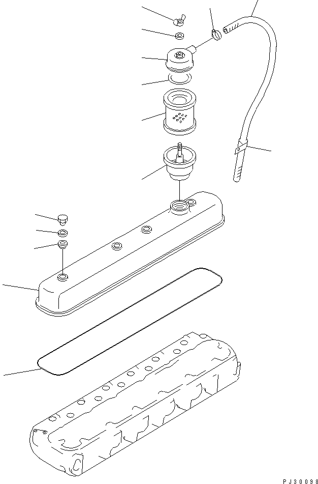 Engines Komatsu / SA6D110-1J S/N 50202-UP(sa6d116c) / CYLINDER HEAD COVER(#50202-53515)(030030 : 0115)