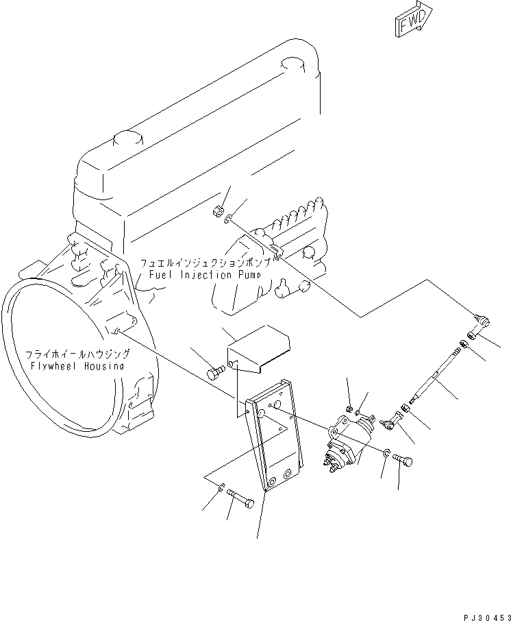 Engines Komatsu / SA6D110-1J S/N 50202-UP(sa6d116c) / SOLENOID AND MOUNTING (KEY STOP TYPE)(120030 : 0405)