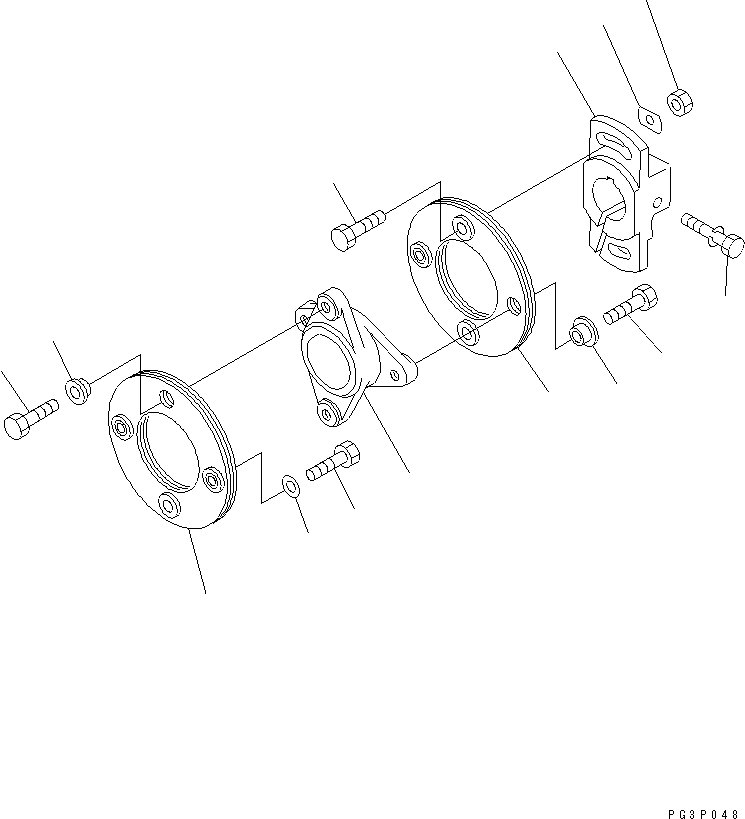 Komatsu parts book diagram for SA6D110-1W S/N 54110-UP: FUEL INJECTION PUMP (COUPLING)(#56997-)