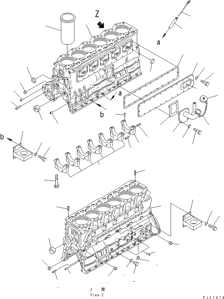 Engines Komatsu / SA6D110-1D S/N 10350-UP(sa6d118r) / CYLINDER BLOCK(#50001-51892)(060020 : 0202A)