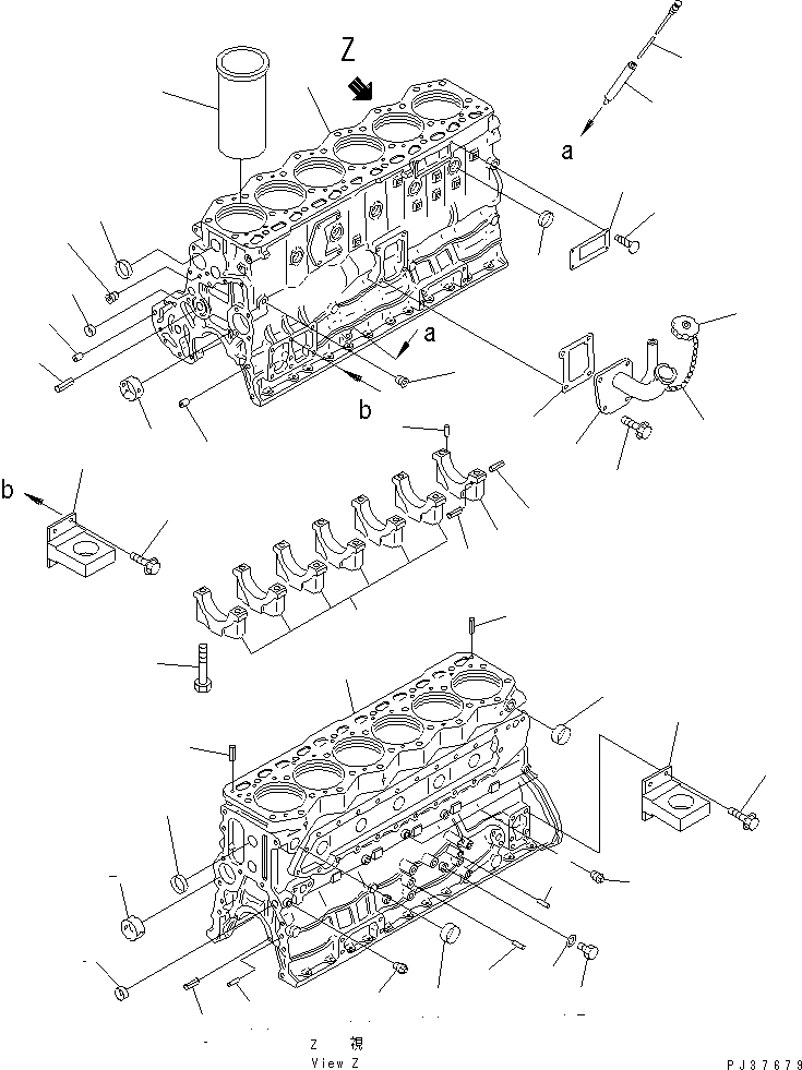 Engines Komatsu / SA6D110-1D S/N 10350-UP(sa6d118r) / CYLINDER BLOCK(#51893-)(060030 : 0202B)