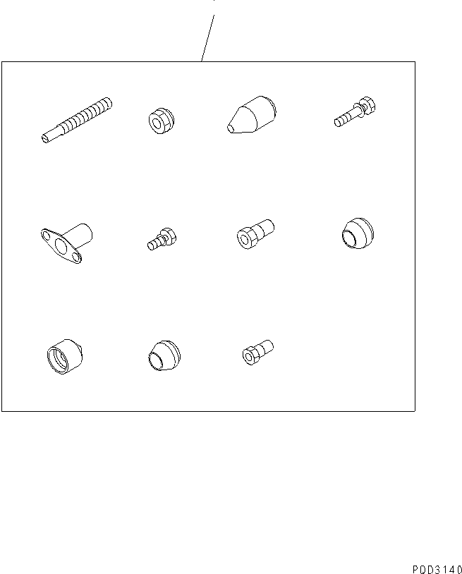 Komatsu parts book diagram for SA6D125E-2A-C S/N 60721-UP: TAMPER PROOF KIT (FOR REGULATION OF EPA)(#66116-)