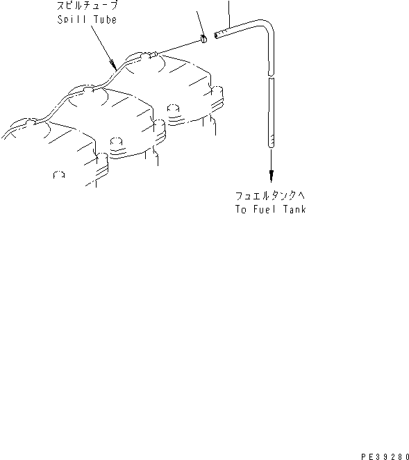 Engines Komatsu / SA6D125E-2CT-T7 S/N 60721-UP(sa6d12ic) / FUEL RETURN(#61589-)(030520 : A4230-A3B8)