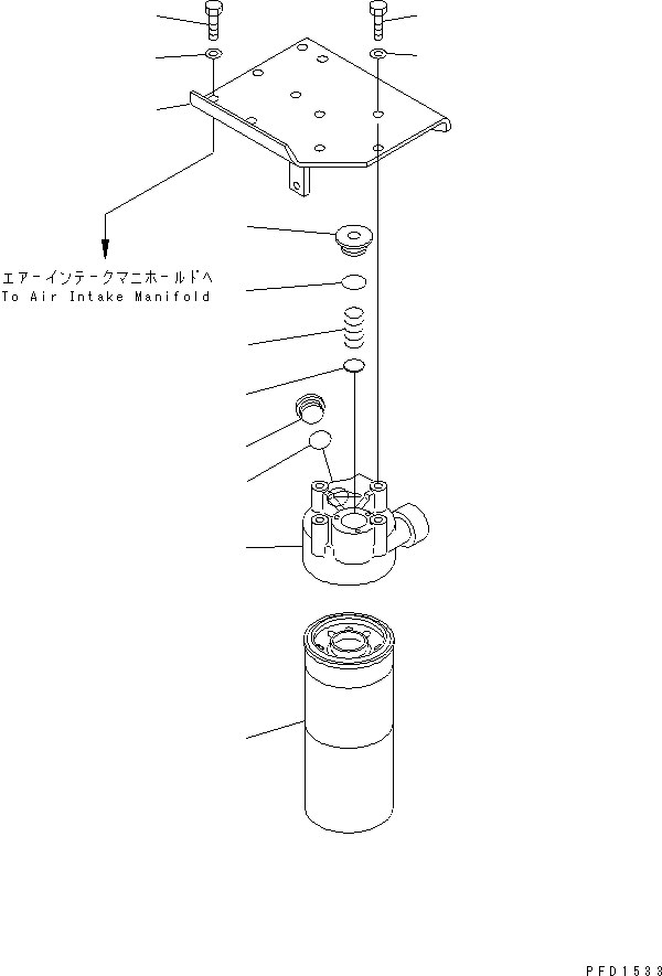 Engines Komatsu / SA6D125E-2A-57 S/N 60721-UP(sa6d12jc) / OIL FILTER(#69113-)(030470 : A3110-A3F7)