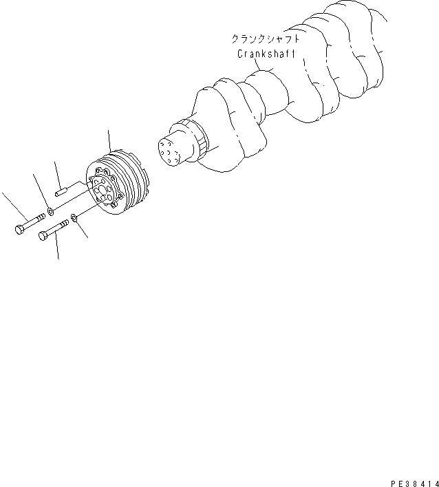 Engines Komatsu / SA6D125E-2C-S7 S/N 60721-UP(sa6d12mc) / CRANK PULLEY(030500 : A2370-A3A1)