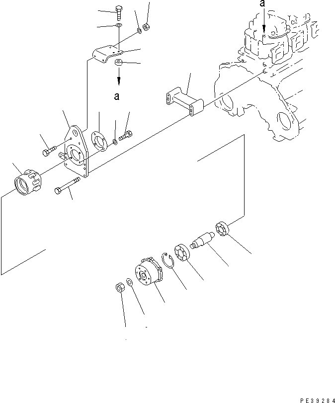 Engines Komatsu / SA6D125E-2C-S7 S/N 60721-UP(sa6d12mc) / FAN DRIVE(#62820-)(031000 : A5060-A3B7)