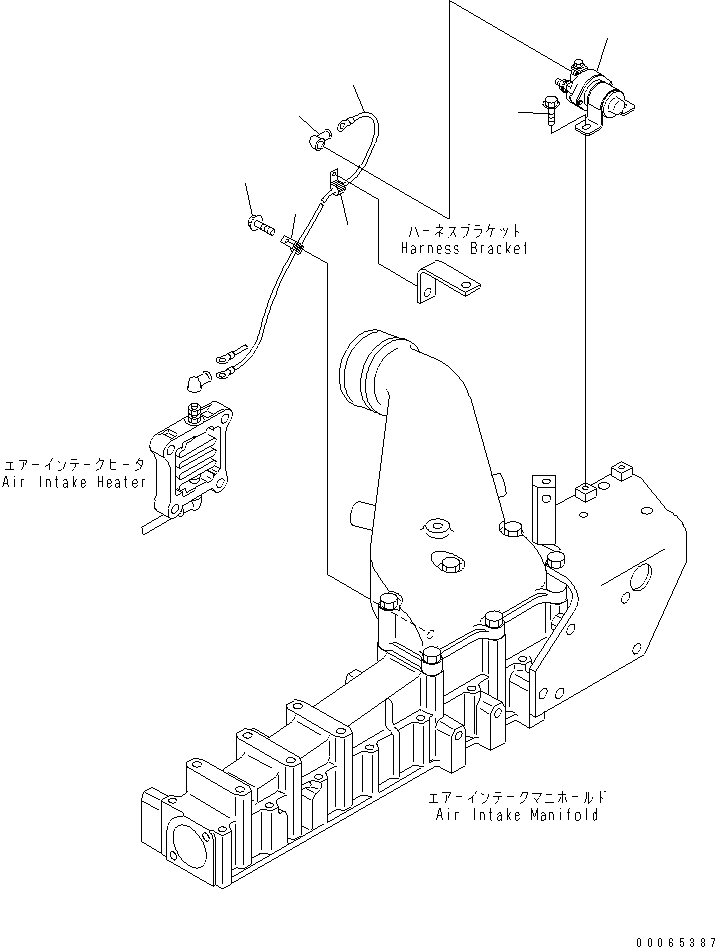 Engines Komatsu / SA6D125E-3C-7T S/N 310001-UP(sa6d12qc) / HEATER SWITCH(#310314-)(030070 : A1370-A3D5)