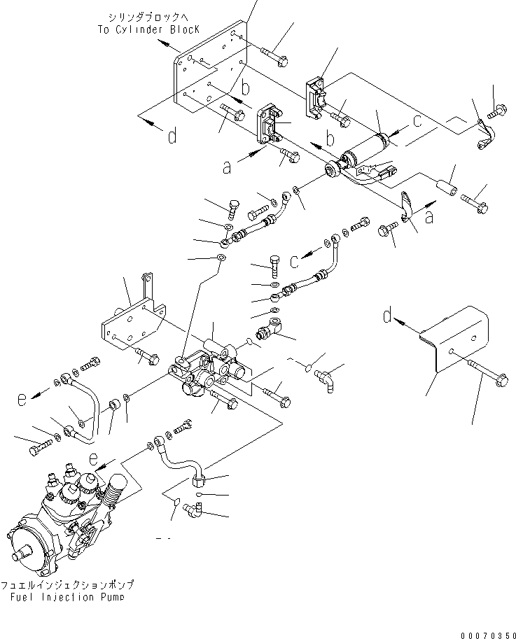 Engines Komatsu / SA6D125E-3C-7T S/N 310001-UP(sa6d12qc) / FUEL PRIMING PUMP (CHINA TRIMMING SPEC.)(#320580-)(030480 : A4110-B3S6)