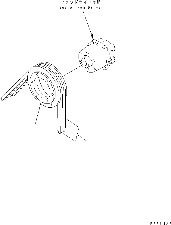 Engines Komatsu / SA6D125E-3C-7T S/N 310001-UP(sa6d12qc) / FAN PULLEY (NON HARDENING PULLEY)(#320580-)(030550 : A5050-A3H8)