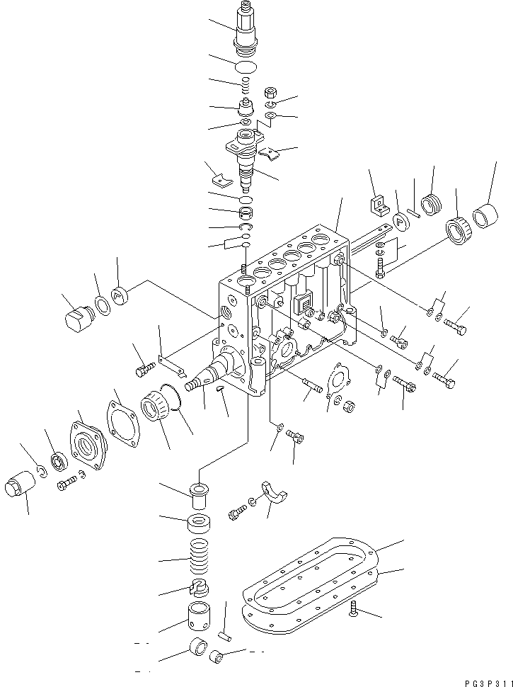 Engines Komatsu / SA6D140-A-1T S/N 12599-UP(sa6d146r) / FUEL INJECTION PUMP (PUMP)(120050 : 0451)