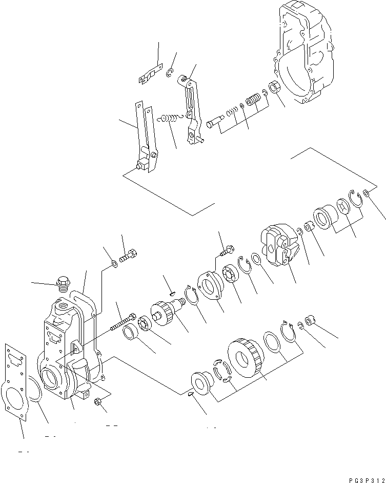 Engines Komatsu / SA6D140-A-1T S/N 12599-UP(sa6d146r) / FUEL INJECTION PUMP (GOVERNOR) (1/2)(120060 : 0461)