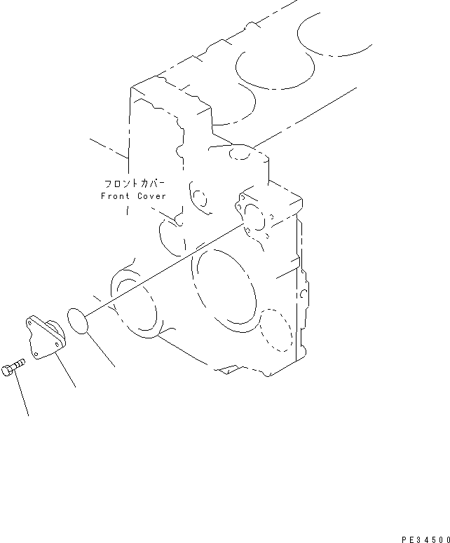 Engines Komatsu / SA6D140-1HH S/N 17739-UP(sa6d147r) / FRONT POWER TAKE OFF (WITHOUT FRONT POWER TAKE OFF )(030270 : A2610-A4A6)