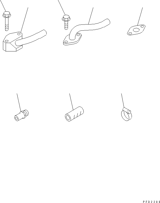 Engines Komatsu / SA6D140-1LL S/N 10001-UP(sa6d149r) / MARINE GEAR SEA WATER PIPING (MGA80DL-19)                        (FORWARDED INDIVIDUALLY PARTS)(031500 : A7230-B4A5)