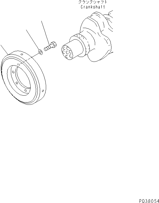 Komatsu parts book diagram for SA6D140-1EE S/N 17739-UP: DAMPER(#17739-18623)