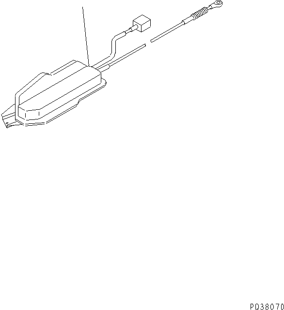 Komatsu parts book diagram for SA6D140-1EE S/N 17739-UP: STOP MOTOR
