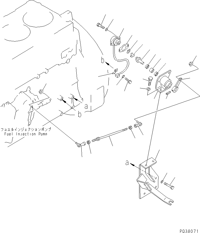 Komatsu parts book diagram for SA6D140-1EE S/N 17739-UP: FUEL CONTROL