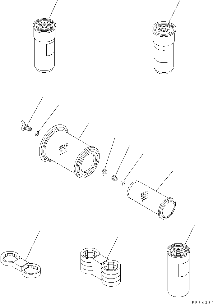 Komatsu parts book diagram for SA6D140-1EE S/N 17739-UP: SPARE PARTS(#21478-)