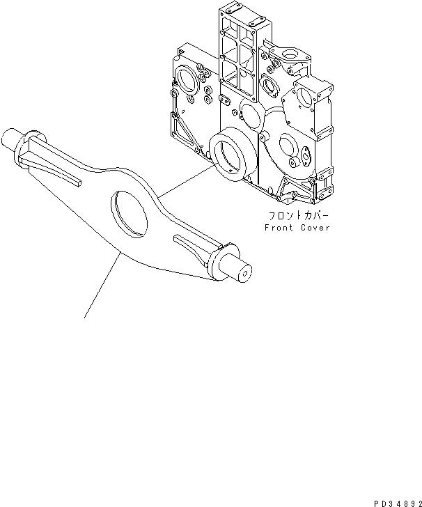 Komatsu parts book diagram for SA6D140E-3C-7 S/N 110001-UP: ENGINE MOUNTING