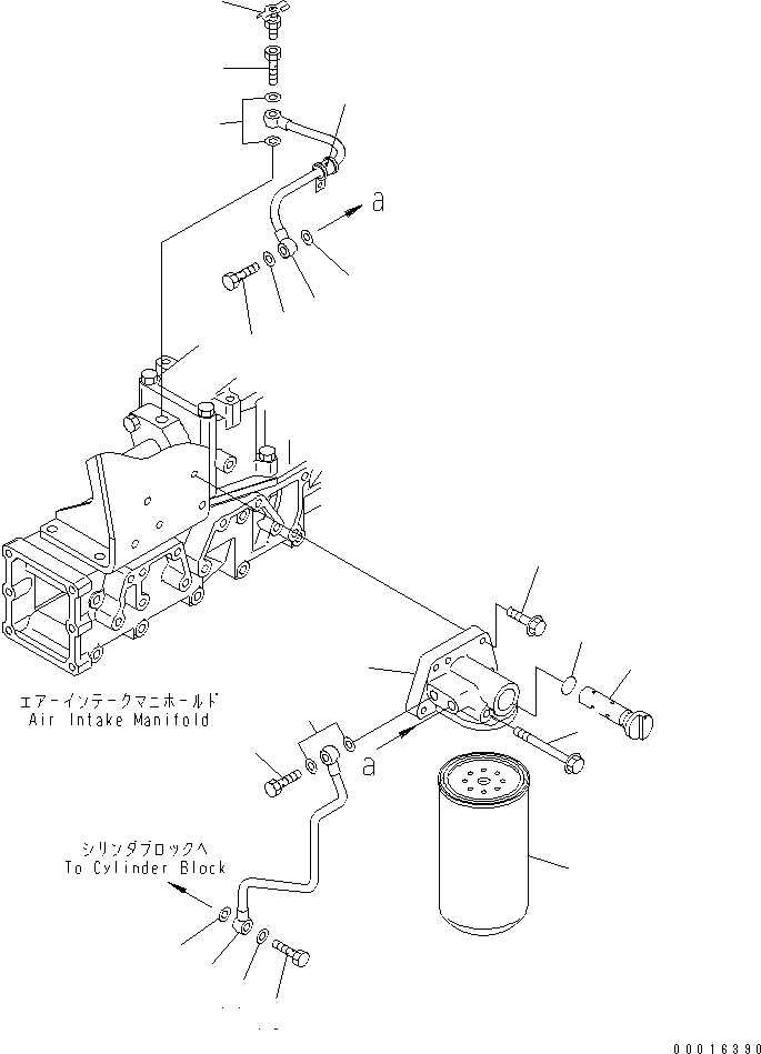 Komatsu parts book diagram for SA6D140E-3C-7 S/N 110001-UP: CORROSION RESISTOR(#111803-)