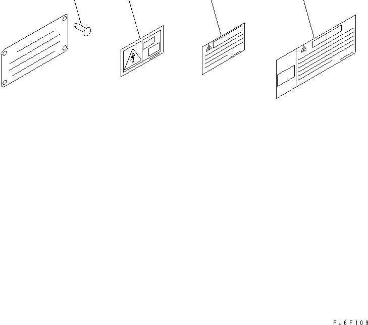 Komatsu parts book diagram for SA6D140E-3C-7 S/N 110001-UP: NAME PLATE (FOR EU)