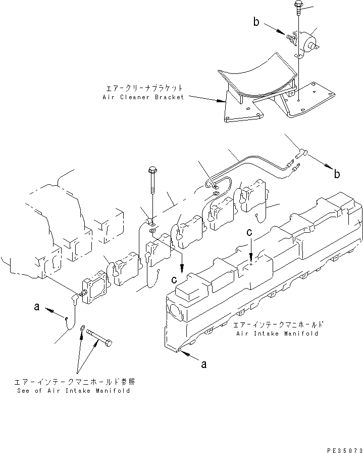 Komatsu parts book diagram for SA6D140E-2B-7 S/N 22537-UP: HEATER SWITCH WIRING(#22537-28601)