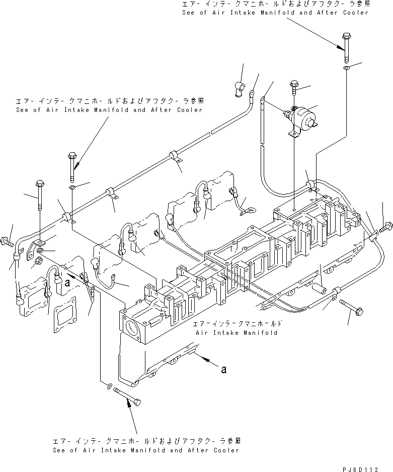 Komatsu parts book diagram for SA6D140E-2B-7 S/N 22537-UP: HEATER SWITCH WIRING(#28602-)