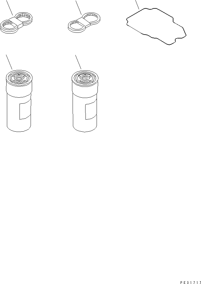 Komatsu parts book diagram for SA6D140E-2B-7 S/N 22537-UP: SERVICE PARTS (SPARE PARTS)(#30091-)