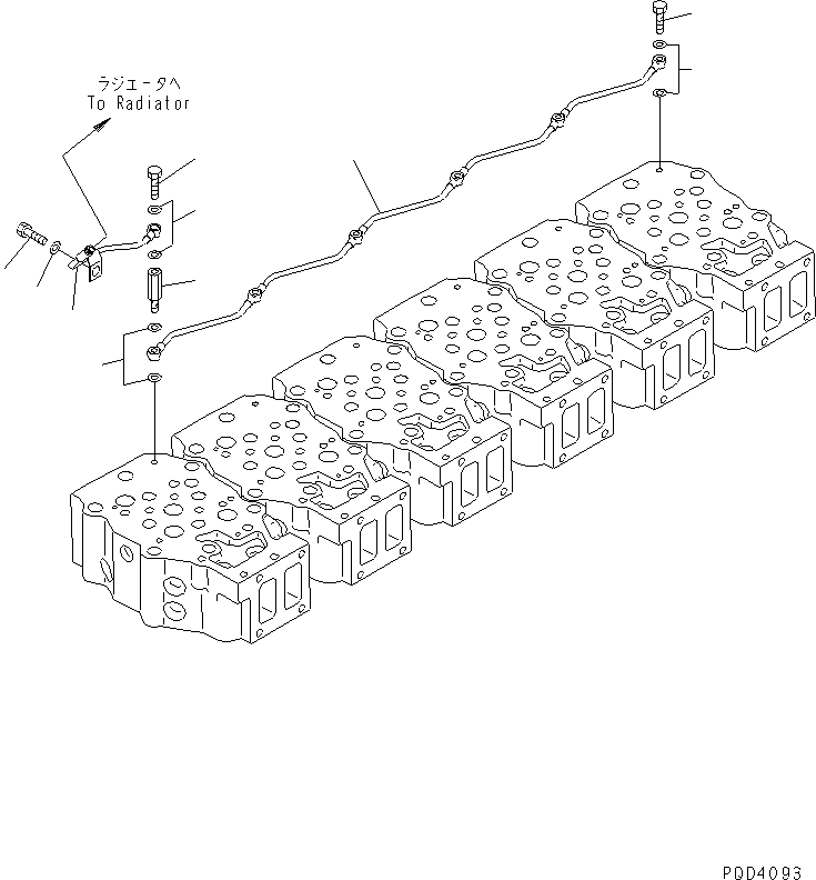 Engines Komatsu / SA6D140-2C-G S/N 22537-UP(sa6d14yc) / AIR VENT(#25748-29874)(031150 : A5010-D4F2)