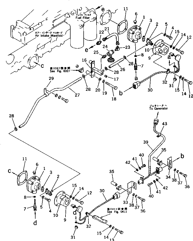 Komatsu parts book diagram for SA6D170-B-1E S/N 11452-UP: AUTO PRIMING SYSTEM