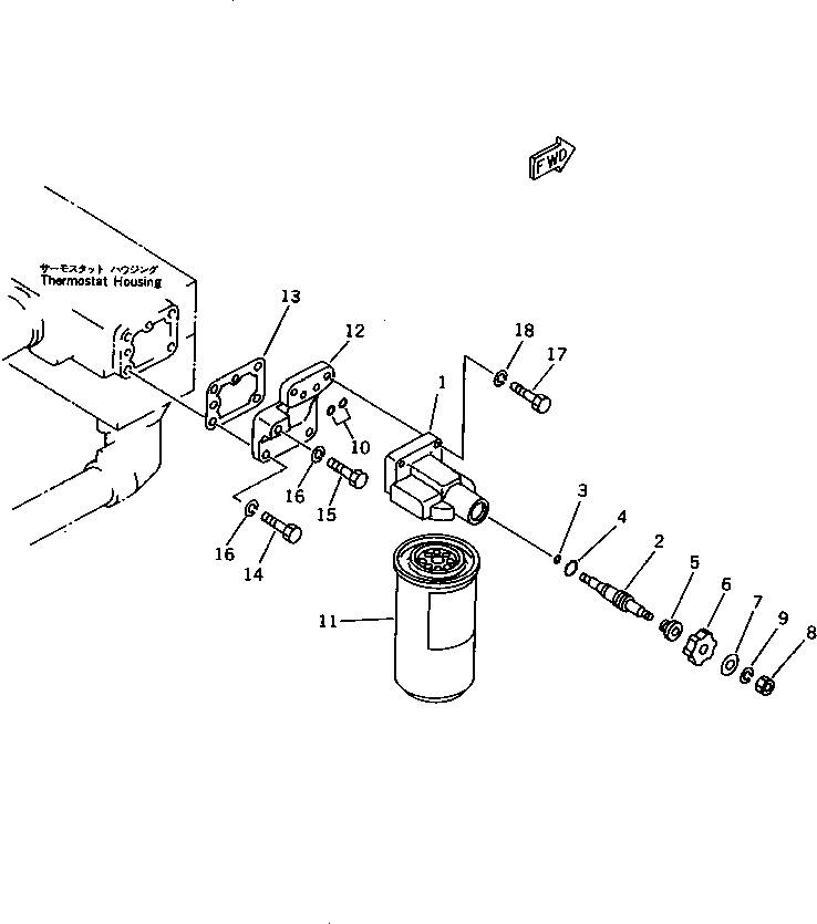 Komatsu parts book diagram for SA6D170-B-1E S/N 11452-UP: CORROSION RESISTOR