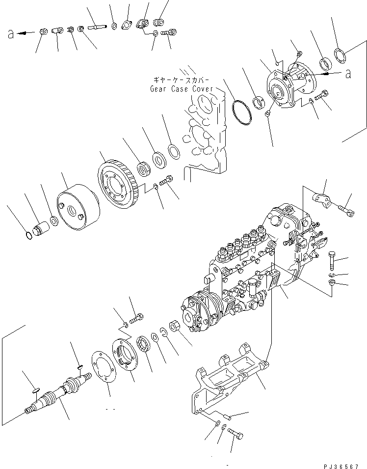 Engines Komatsu / SA6D170-A-1Q S/N 13144-UP(sa6d17cc) / FUEL INJECTION PUMP AND MOUNTING(120010 : 0401)