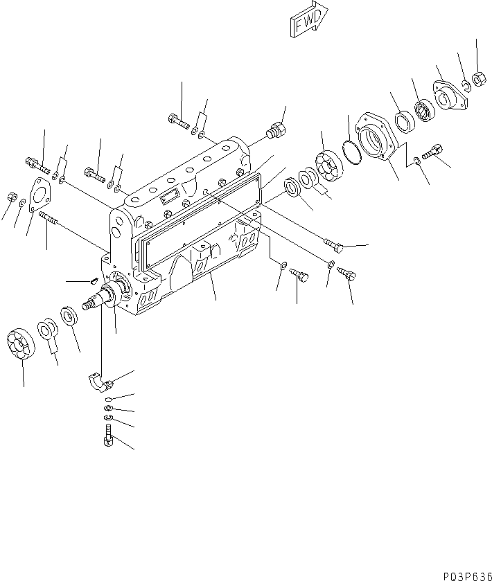 Engines Komatsu / SA6D170-A-1Q S/N 13144-UP(sa6d17cc) / FUEL INJECTION PUMP (PUMP) (1/2)(120080 : 0451)