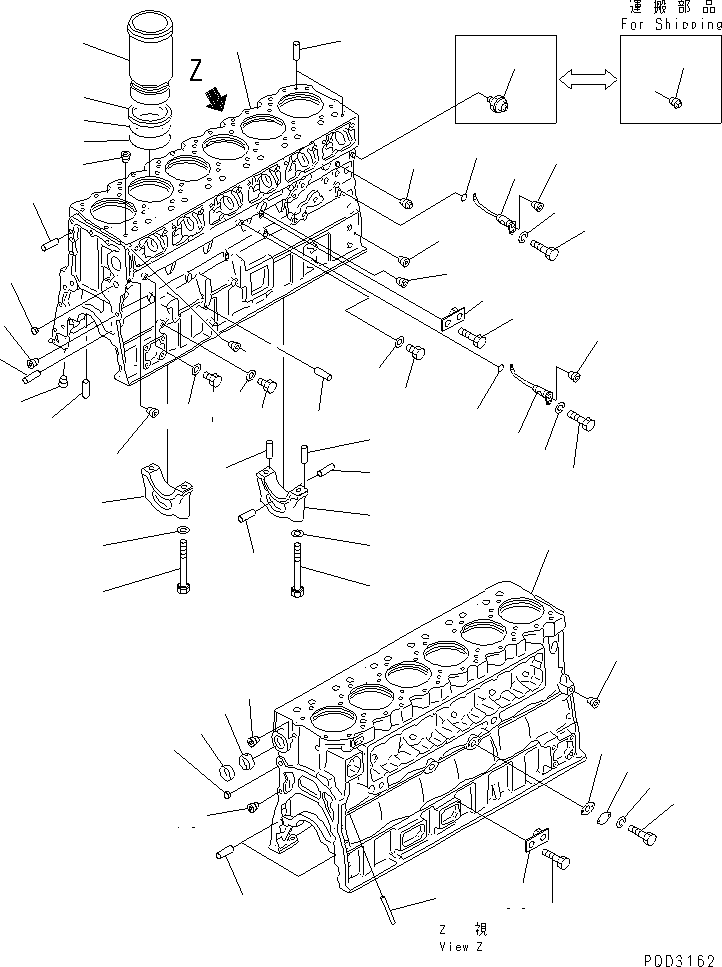 Engines Komatsu / SA6D170E-2C S/N 17353-UP(sa6d17dc) / CYLINDER BLOCK(#18669-19339)(030220 : A2010-A6C5)