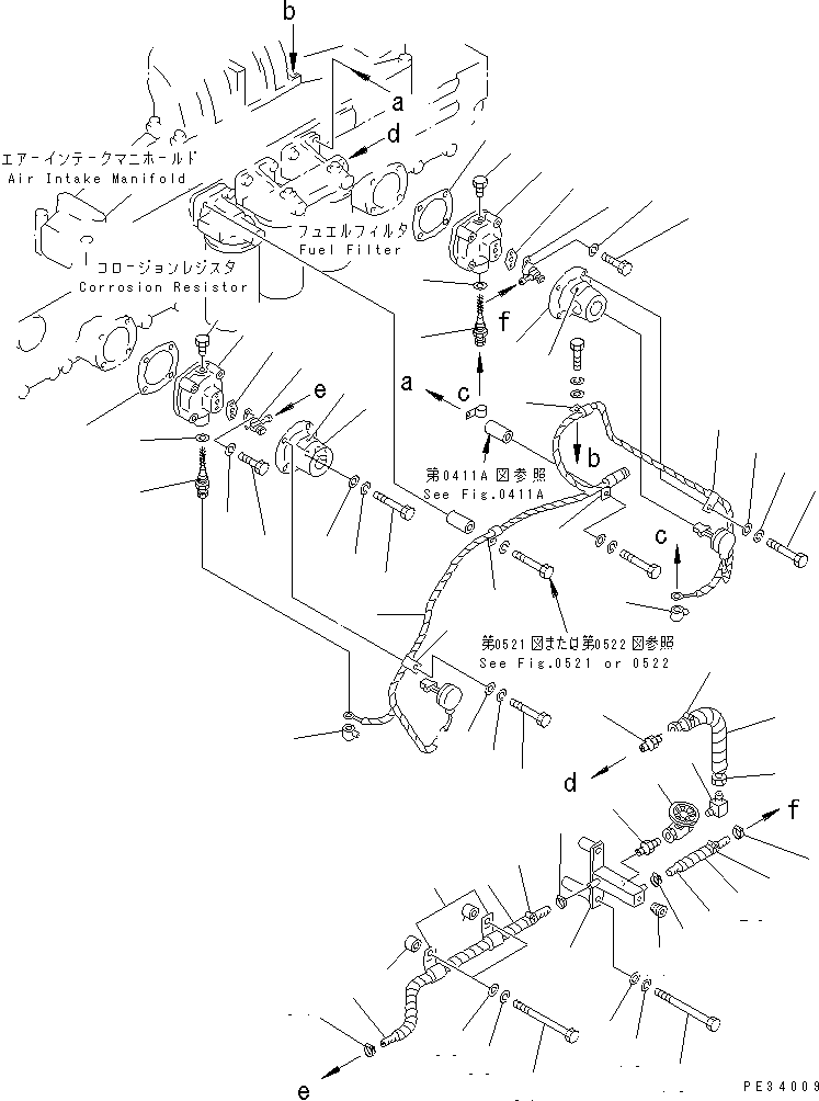 Komatsu parts book diagram for SA6D170-B-1F S/N 11763-UP: AUTO PRIMING SYSTEM(#12650-)