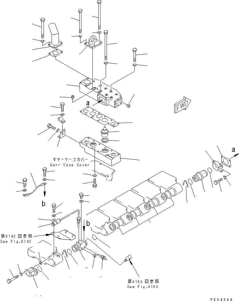 Engines Komatsu / SA6D170-B-1F-SP S/N 11763-UP(sa6d17fr) / WATER MANIFOLD AND THERMOSTAT(030110 : 0173)