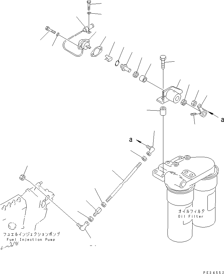 Engines Komatsu / SA6D170-B-1F-SP S/N 11763-UP(sa6d17fr) / FUEL INJECTION PUMP LINKAGE(120040 : 0408)