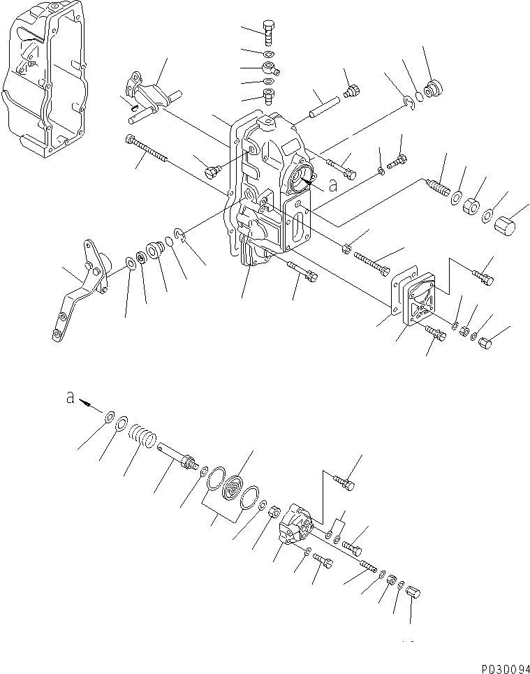 Engines Komatsu / SA6D170-B-1F-SP S/N 11763-UP(sa6d17fr) / FUEL INJECTION PUMP (GOVERNOR) (2/2) (INNER PARTS)(#17220-)(120110 : 0464)