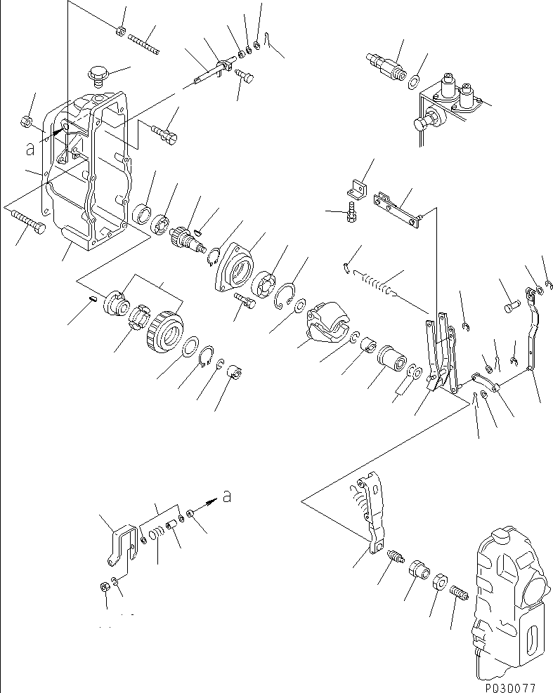 Engines Komatsu / SA6D170E-2C-7 S/N 17001-UP(sa6d17nc) / FUEL INJECTION PUMP (GOVERNOR) (1/2) (INNER PARTS)(#18669-)(030620 : A4010-D6H2)