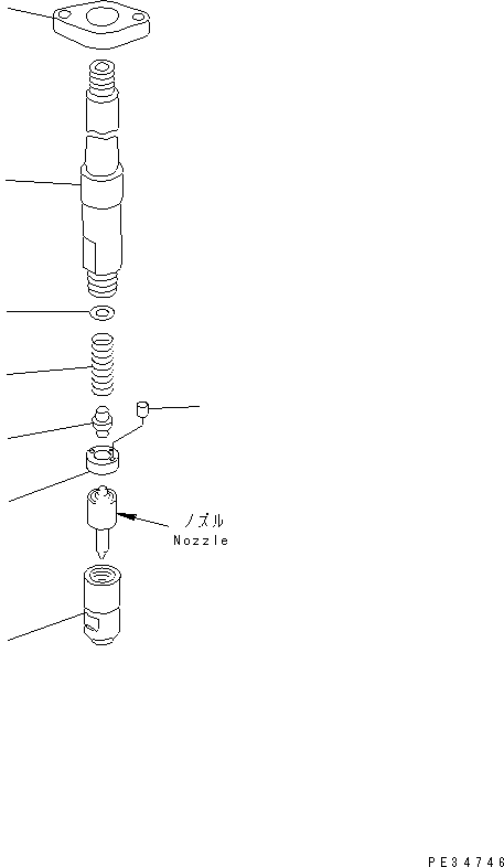 Engines Komatsu / SA6D170E-2C-7 S/N 17001-UP(sa6d17nc) / HOLDER (INNER PARTS)(#17353-)(030750 : A4210-B6E5)