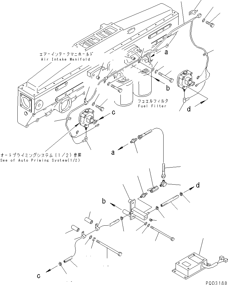 Engines Komatsu / SA6D170E-2C-7 S/N 17001-UP(sa6d17nc) / AUTO PRIMING SYSTEM (2/2)(#18669-20106)(030790 : A4410-B6C6)