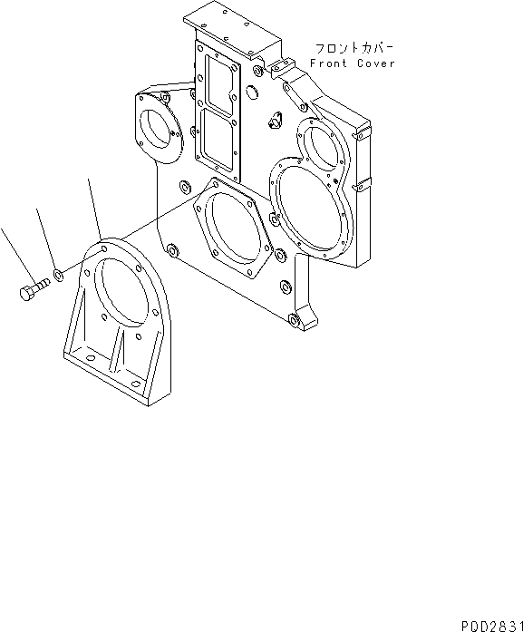 Komatsu parts book diagram for SA6D170-B-1F-7 S/N 10001-UP: ENGINE MOUNTING (FOR PC1000-1)(#15701-)