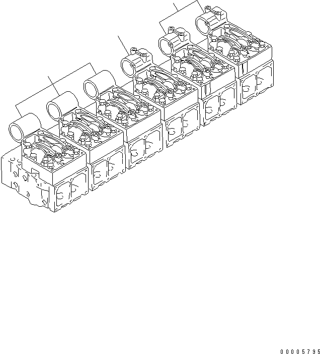 Komatsu parts book diagram for SA6D170-B-1F-7 S/N 10001-UP: ROCKER ARM HOUSING (PL SPEC.) (FOR JAPAN)(#19305-)