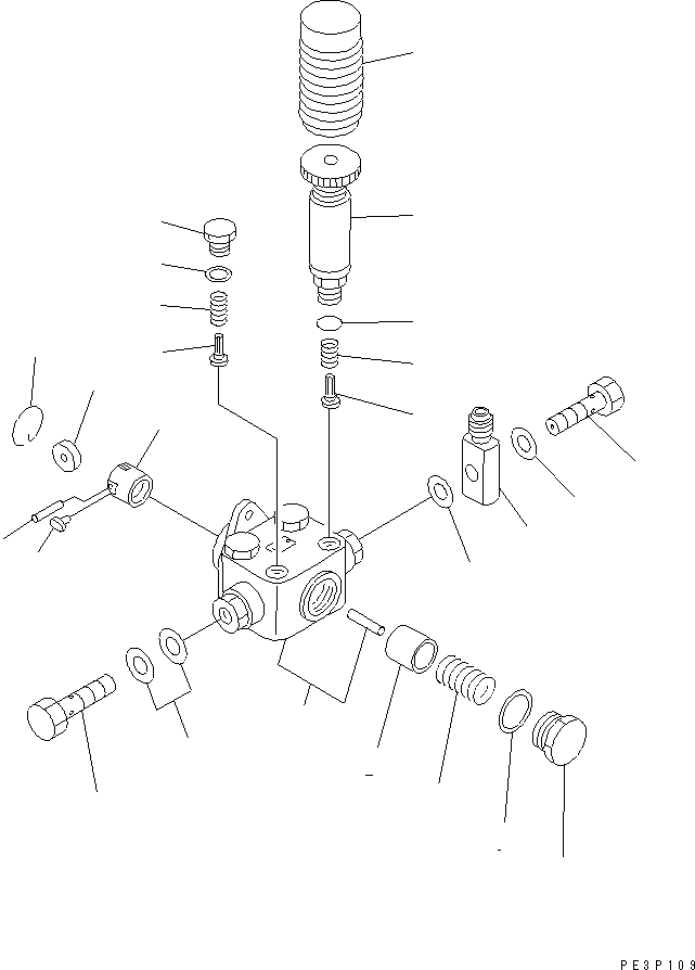Komatsu parts book diagram for SA6D170-B-1F-7 S/N 10001-UP: FUEL INJECTION PUMP (FEED PUMP) (INNER PARTS)(#11763-13555)