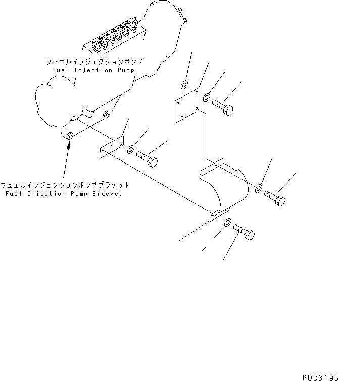 Komatsu parts book diagram for SA6D170-B-1F-7 S/N 10001-UP: SAFETY GUARD (INJECTION PUMP DRIVE)(#17383-)