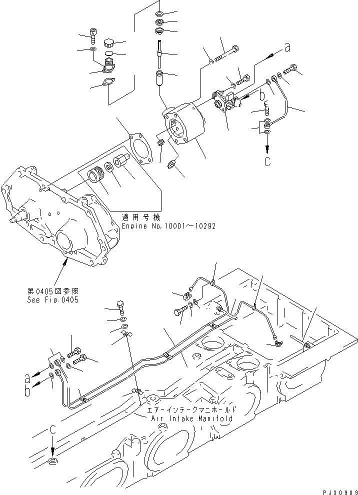 Engines Komatsu / SA8V170-1A S/N 10001-UP(sa8v170r) / MECHANICAL PUMP AND PIPING(090080 : 0333)