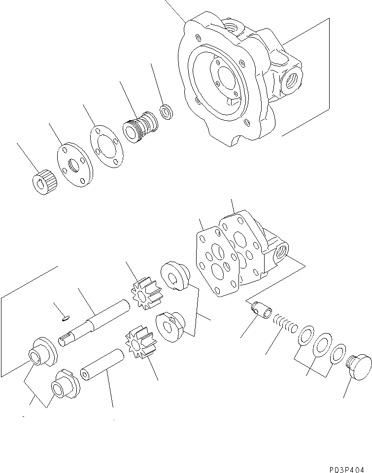 Komatsu parts book diagram for SA8V170-1C S/N 10040-UP: FUEL FEED PUMP