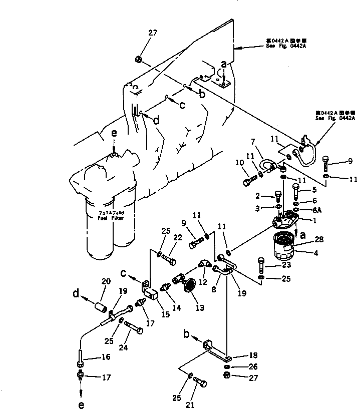 Komatsu parts book diagram for SA8V170-1C S/N 10040-UP: AUTO PRIMING SYSTEM (1/3)(#10262-10432)