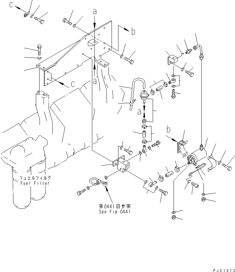 Komatsu parts book diagram for SA8V170-1C S/N 10040-UP: AUTO PRIMING SYSTEM (2/3)(#10040-10261)