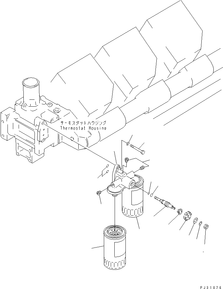 Komatsu parts book diagram for SA8V170-1C S/N 10040-UP: CORROSION RESISTOR